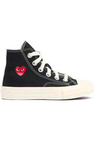 Comme des Garçons Sneakers Altas Play Converse De Algodón