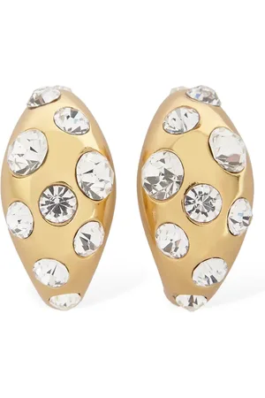 BLUMARINE Pendientes De Aro Con Cristales