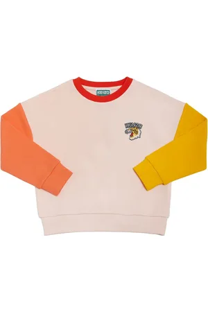 Kenzo Sudadera De Algodón Con Parche Con Logo