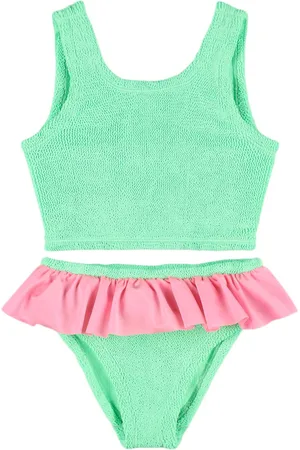 Hunza G Bikini De Seersucker Con Volantes 7-12a