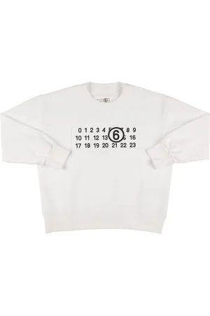 Maison Margiela Sudadera De Felpa De Algodón Con Parche