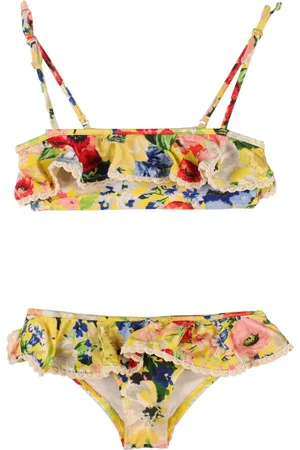 ZIMMERMANN Bikini De Lycra Con Volantes