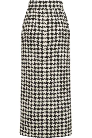 Dolce & Gabbana Falda Midi De Pata De Gallo