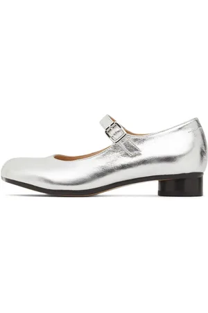 Maison Margiela Bailarinas De Piel Con Logo