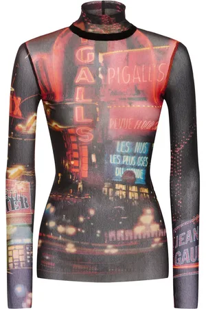 Jean Paul Gaultier Top De Malla Estampada
