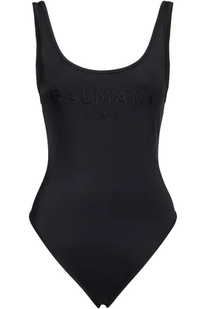 Balmain Bañador Entero De Lycra Con Logo