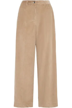 Max Mara Pantalones Anchos De Terciopelo