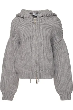 Sportmax Cárdigan De Punto Con Cremallera Y Capucha