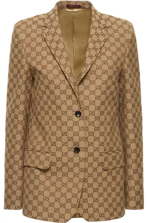Gucci Blazer De Lona Gg