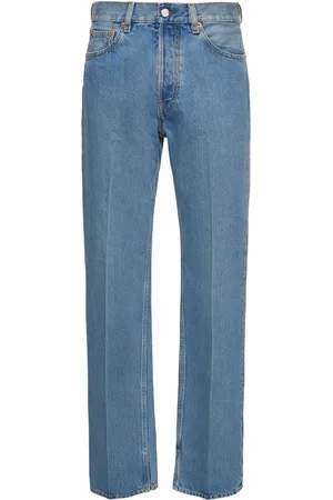 Gucci Jeans De Denim De Algodón Con Etiqueta