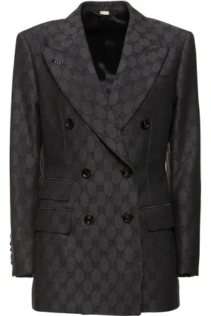 Gucci Blazer De Lana Con Jacquard