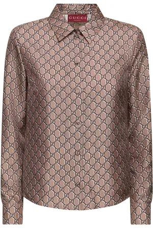 Gucci Camisa De Seda Gg