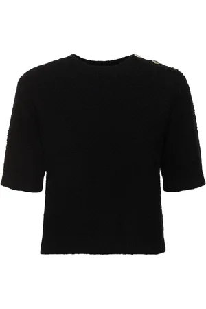 Gucci Top De Lana Con Cuello Redondo