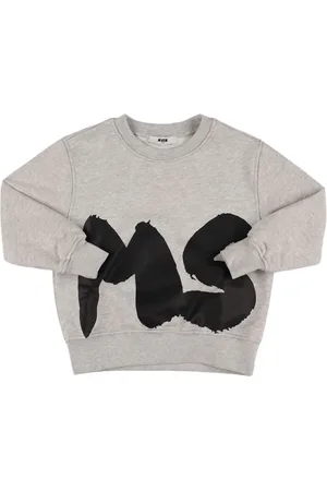 Msgm Sudadera De Algodón Estampada