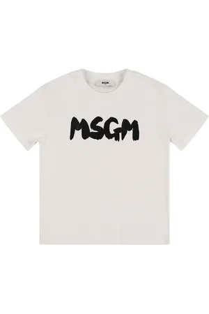 Msgm Camiseta De Jersey De Algodón Estampada