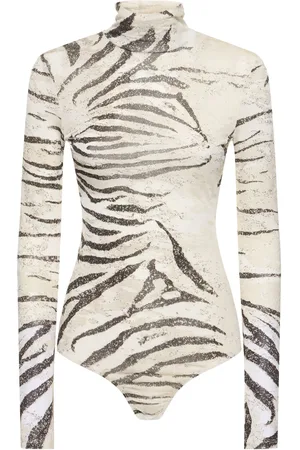 Roberto Cavalli Body De Viscosa Devoré