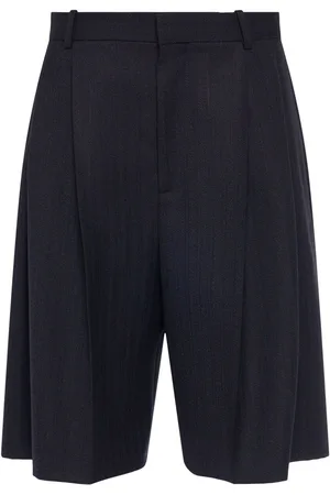 Bottega Veneta Shorts De Lana Con Rayas