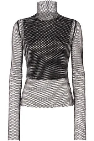 Sportmax Top De Malla Decorada