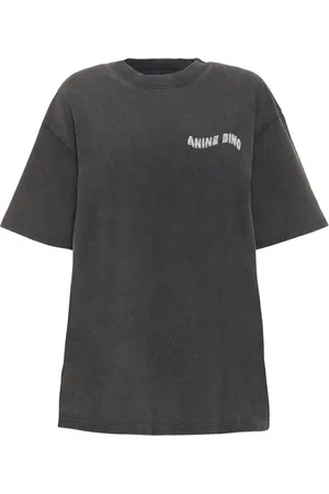 ANINE BING Camiseta De Algodón Jersey