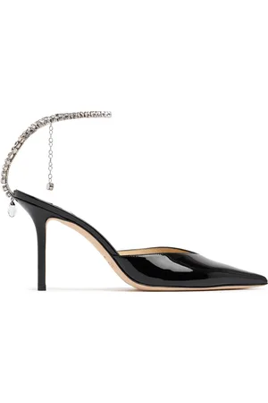 Jimmy Choo Zapatos De Tacón Saeda De Charol 85mm
