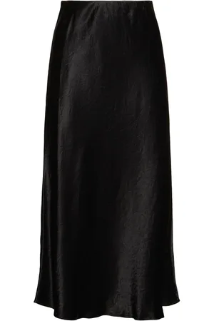 Max Mara Falda Midi De Satén