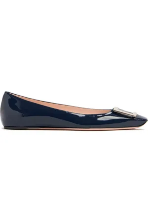 Roger Vivier Zapatos Planos Trompette De Charol 10mm
