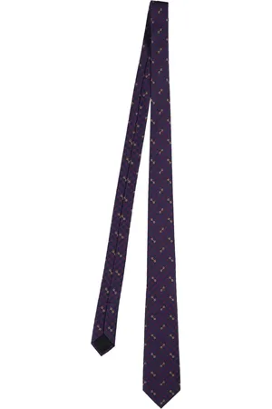 Gucci Corbata De Seda Con 7cm