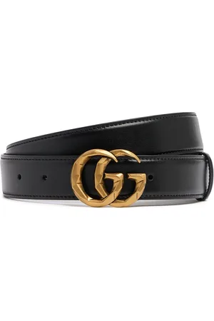 Gucci Cinturón De Piel Con Hebilla Gg 3cm