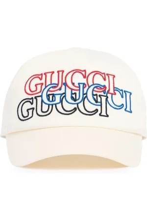 Gucci Gorra De Baseball De Algodón Con Bordado