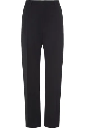 Bottega Veneta Pantalones Anchos De Sarga De Lana