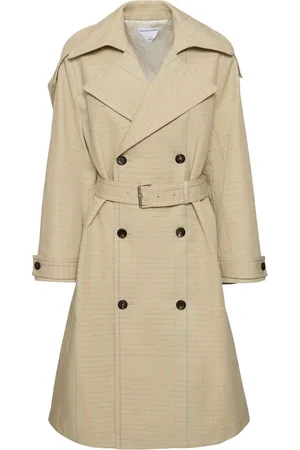 Bottega Veneta Abrigo Trench De Lana