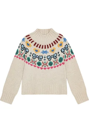Molo Suéter De Punto De Lana Con Intarsia