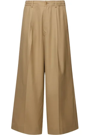 Comme des Garçons Pantalones Anchos De Lana