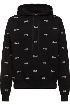 Gucci Sudadera De Jersey De Algodón Con Logo Y Capucha