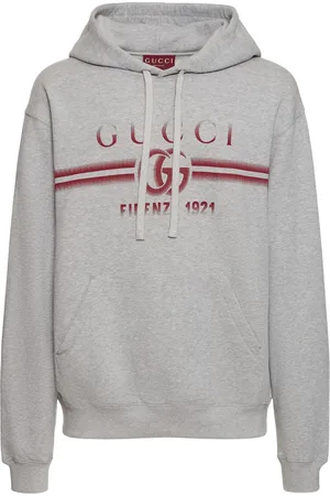 Gucci Sudadera De Jersey De Algodón Con Logo Y Capucha