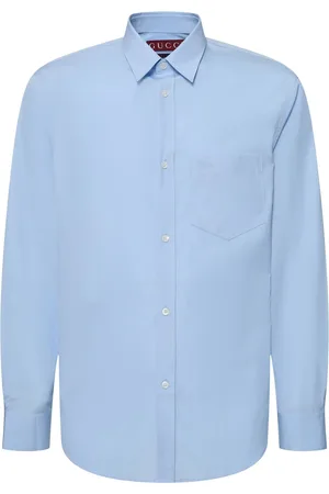 Gucci Camisa De Popelina De Algodón