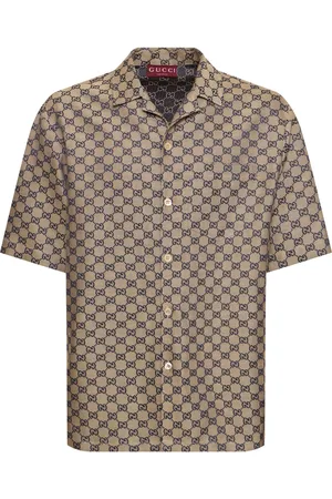 Gucci Camisa De Lino Gg