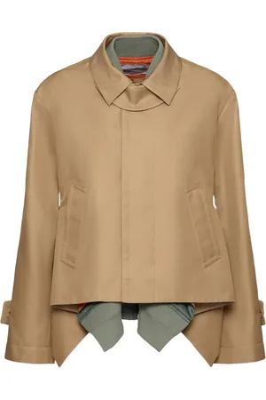 SACAI Chaqueta De Sarga De Nylon Y Gabardina