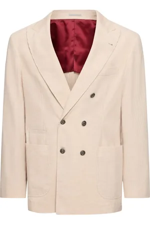 Brunello Cucinelli Blazer De Algodón Y Cashmere