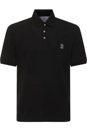 Brunello Cucinelli Polo De Piqué Con Logo
