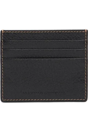 Brunello Cucinelli Tarjetero De Piel Con Logo