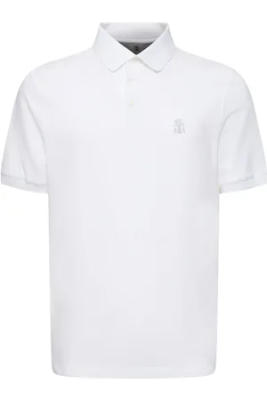 Brunello Cucinelli Polo De Piqué Con Logo