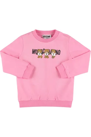Moschino Sudadera De Algodón Con Cuello Redondo
