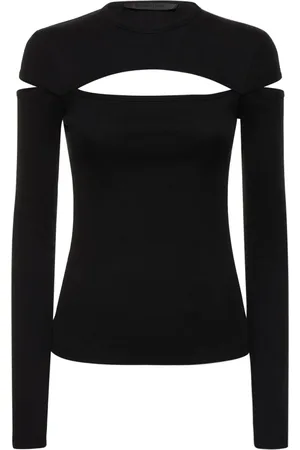 Helmut Lang Top De Jersey De Algodón
