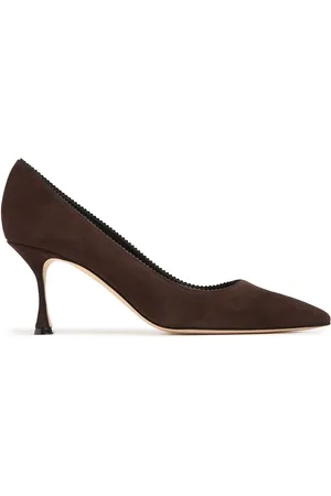 Manolo Blahnik Salones De Ante 70mm