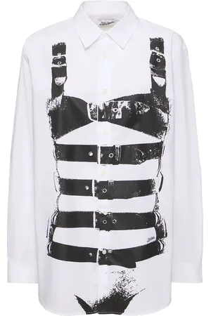 Jean Paul Gaultier Camisa De Popelina Estampada