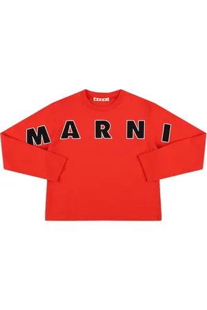 Marni Camiseta De Manga Larga Con Logo