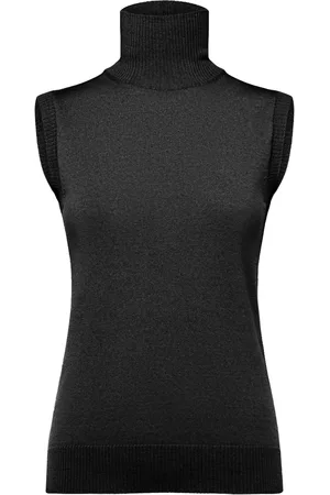 Sportmax Chaleco De Lana Con Cuello Alto