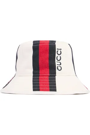 Gucci Gorro Pescador De Algodón Con Tribanda