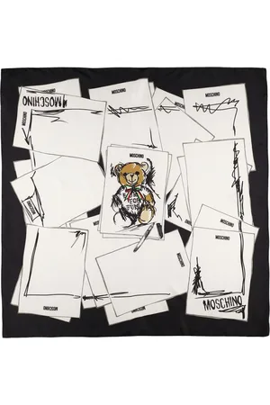 Moschino Pañuelo De Sarga De Seda Estampada